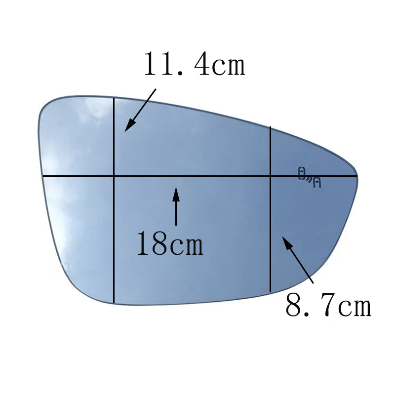 Left Right Heated Blind Spot Warning Wing Rear Mirror Glass for VW Jetta Passat B7 CC Bora Bettle Scirocco 3C8857521 3C8857522