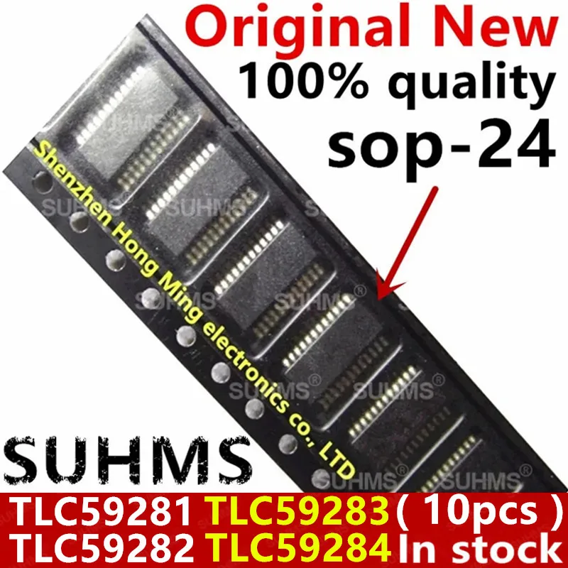 (10 pièces) 100% Nouveau TLC59281 TLC59282 TLC59283 TLC59284 TLC59281DBQR TLC59282DBQR TLC59283DBQR TLC59284DBQR sop-24 Chipset