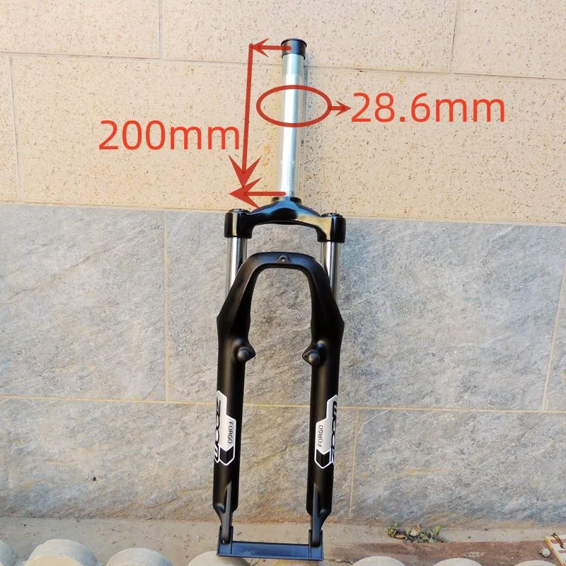 ZOOM24 Inch Mountain Bike Aluminum Alloy Shock Absorber Front Fork Disc Brake V Brake Dual Purpose 28.6*200Mm Teeth