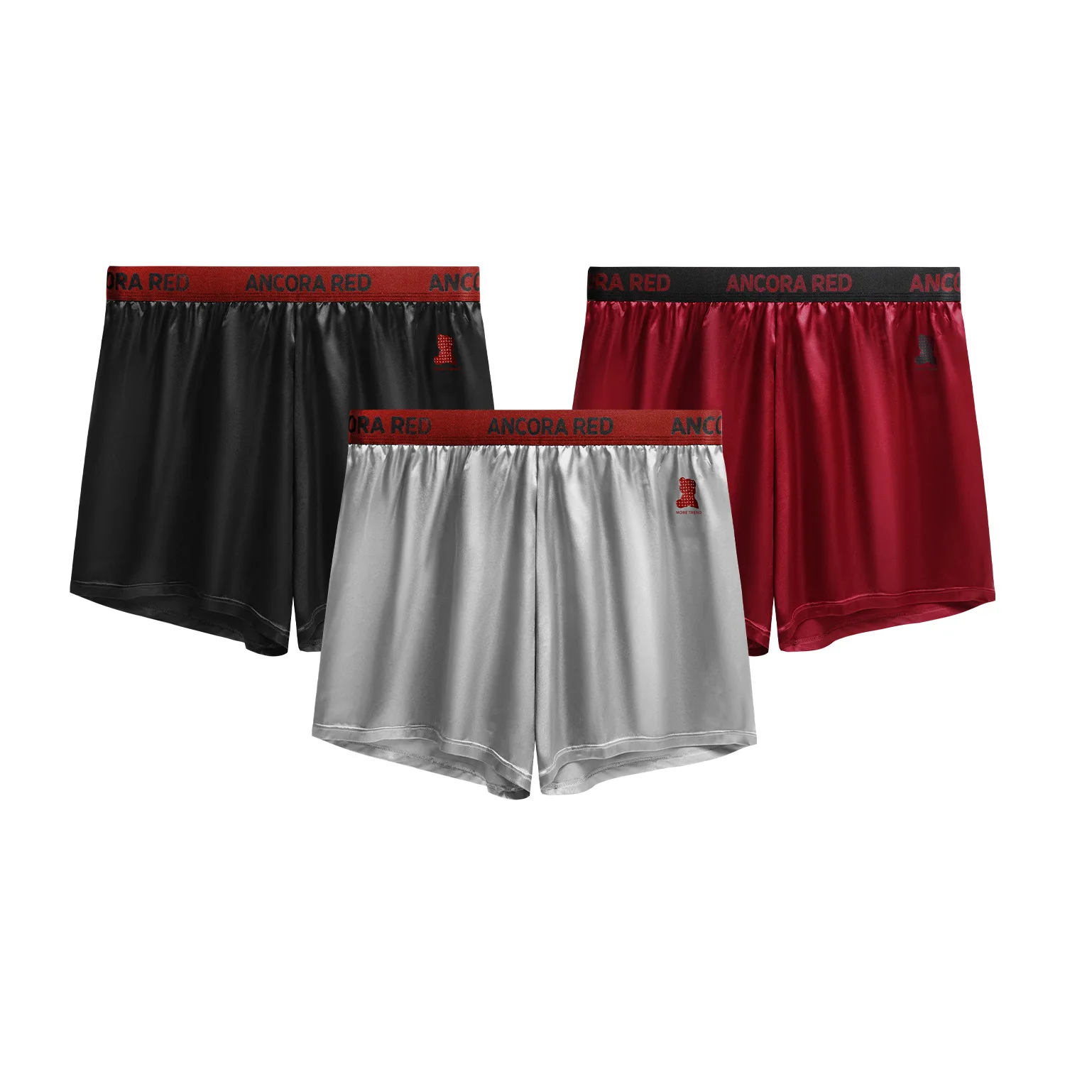 

Solid Men Aro Pants Sports Loose Boxers Mens Underwears Comfotable Ice Silk Satin Pants Loungewear Homme Hombre Boys Panties