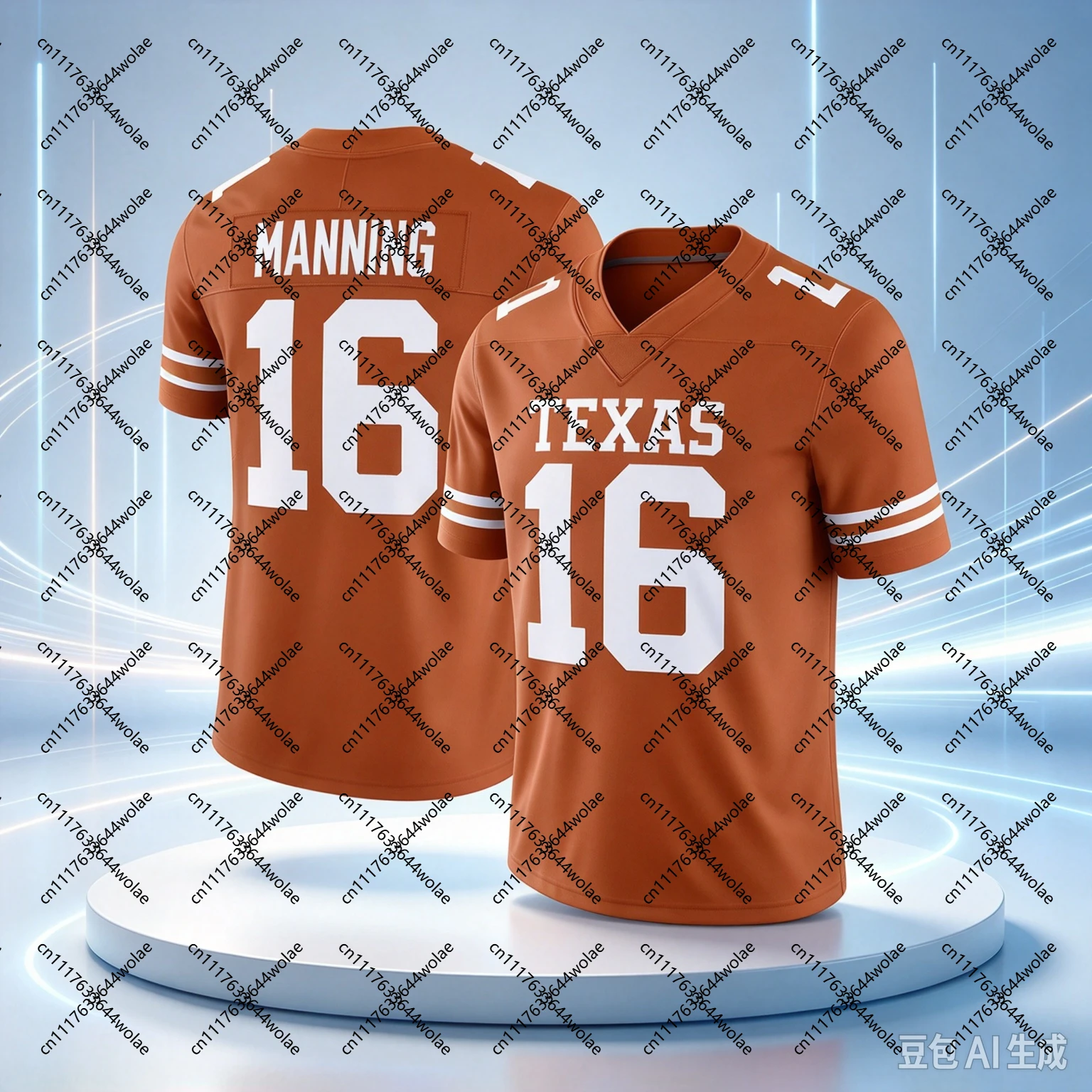 Texas Longhorns Unisex Rugby Jersey, 3D Print Mesh Breathable American Style Football Jersey, Men Oversize Quick Drying Shirt
