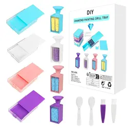 5D Diamond Painting Drills Funnel for Storage Container Box Multifunctional Drill Tray Embroidery DIY Craft Art Tool Accessories