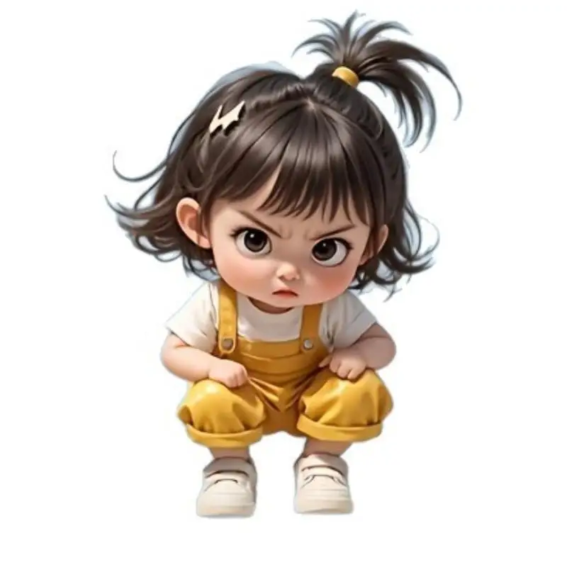 Aesthetic Kawaii Little Girl Acrylic Car Vent Clip Unique Car Interior Decoration for Women Driver Gift