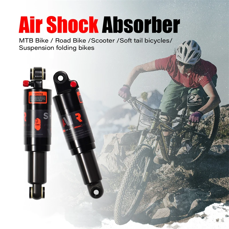 

CNC bike parts MTB Air Rear Shock Adjustable Pneumatic Shock Absorbers for Mountain Bike Trail - Lockable Suspension System