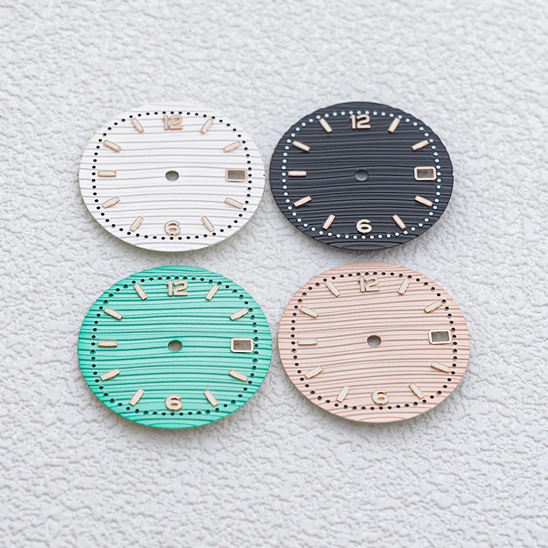 NH35 Dail 28.5mm Dail with Digital Scale Line Fit NH35 7S26 Movement Turtle Abalone SKX007 SKX009 SKX011 SKX173 SRPD Man Watch