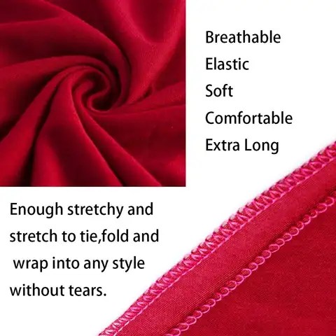 Huvudbonader för svarta kvinnor Turbanhuvudbonader Stretchiga afrikanska hårbonader Jerseyhuvudduk Knytband 10 best sales turbanhalsduk - №1