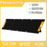 Newsmy NM-XZY-100 100W Portable Foldable Solar Panel 21% Energy Conversion Rate outdoor Waterproof camping Solar charging Panel