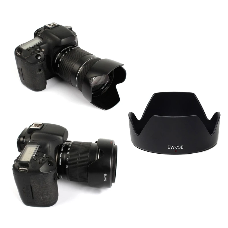 Bayonet Camera Lens Shade EW-73B Lens Hood for 60D 70D 600D 17-85 18-135 Lens Cover Replacement