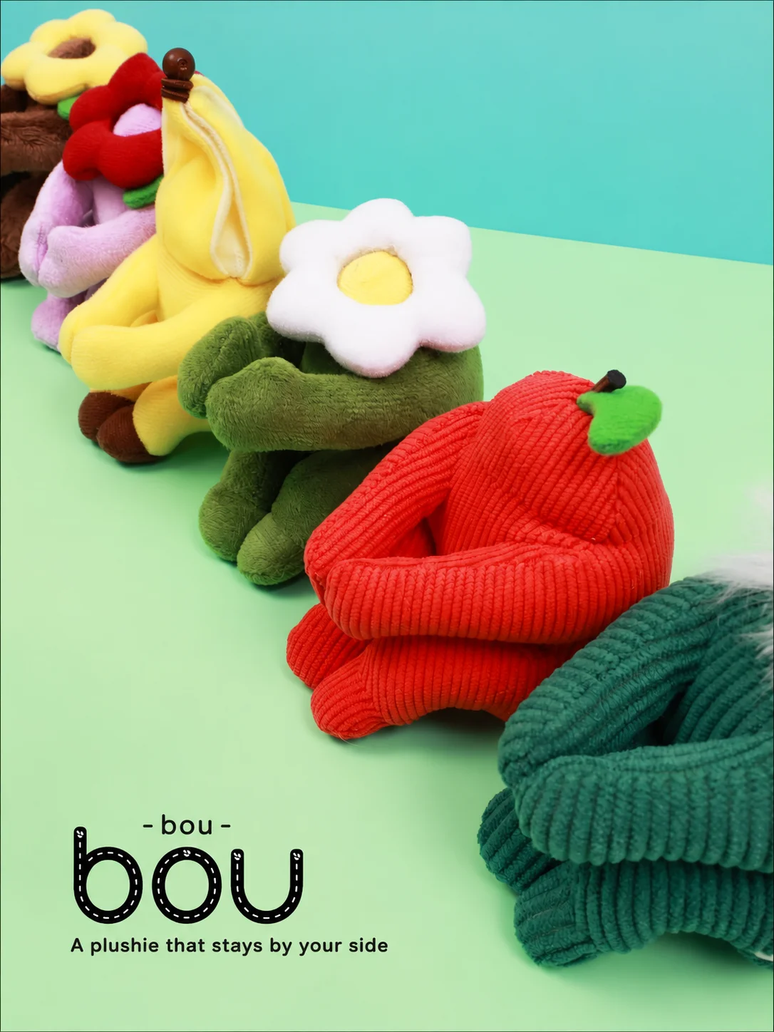 Qualia Capsule Toys Kawaii Companion Sitting Plush Pendant Keychain Faceless Banana Cactus Flower Collectible BC Gasha Figures