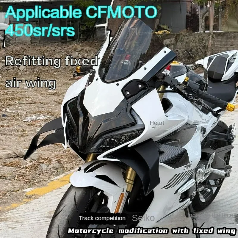 

For CFMOTO 450SR 2022 2023 2024 2025 motorcycle Racing Side Wing Spoiler GP Style Airflow Guide Cover Combat Easy Installation