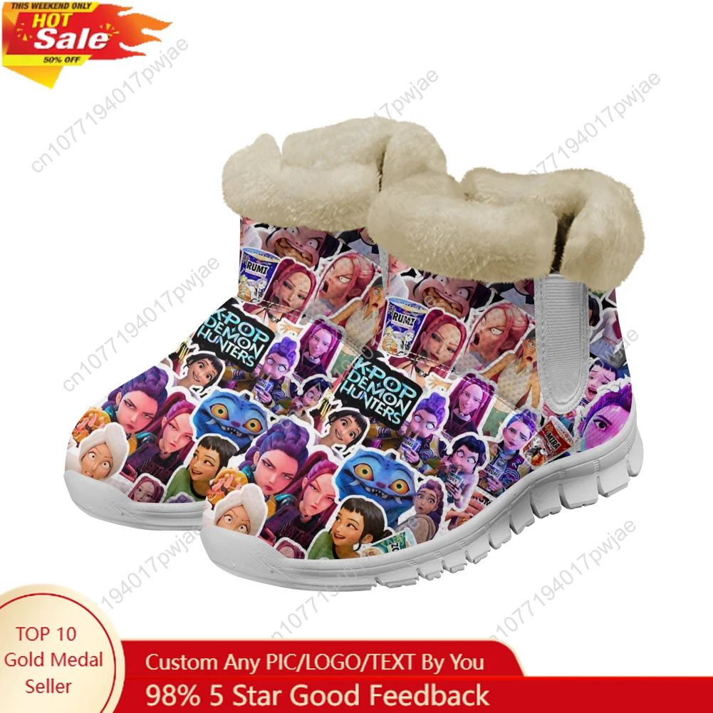 

KPop Demon Hunters Rumi Boots Mens Womens Shoes Keep Warm Casual Winter Outdoors Boot Lightweight Sports Custom boots