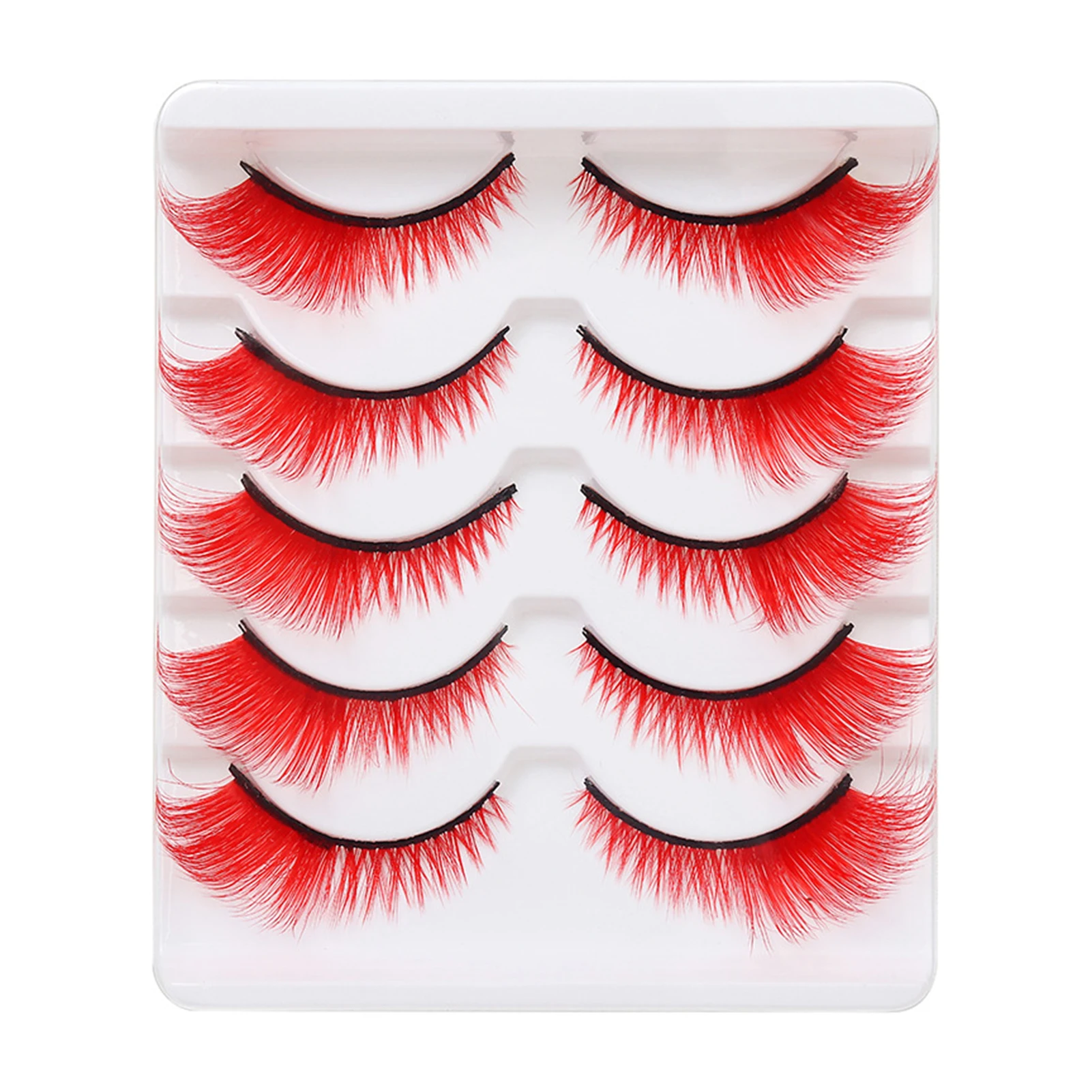 Diy cílios postiços coloridos cílios individuais cosplay tira cílios mulher cílios postiços maquiagem suprimentos