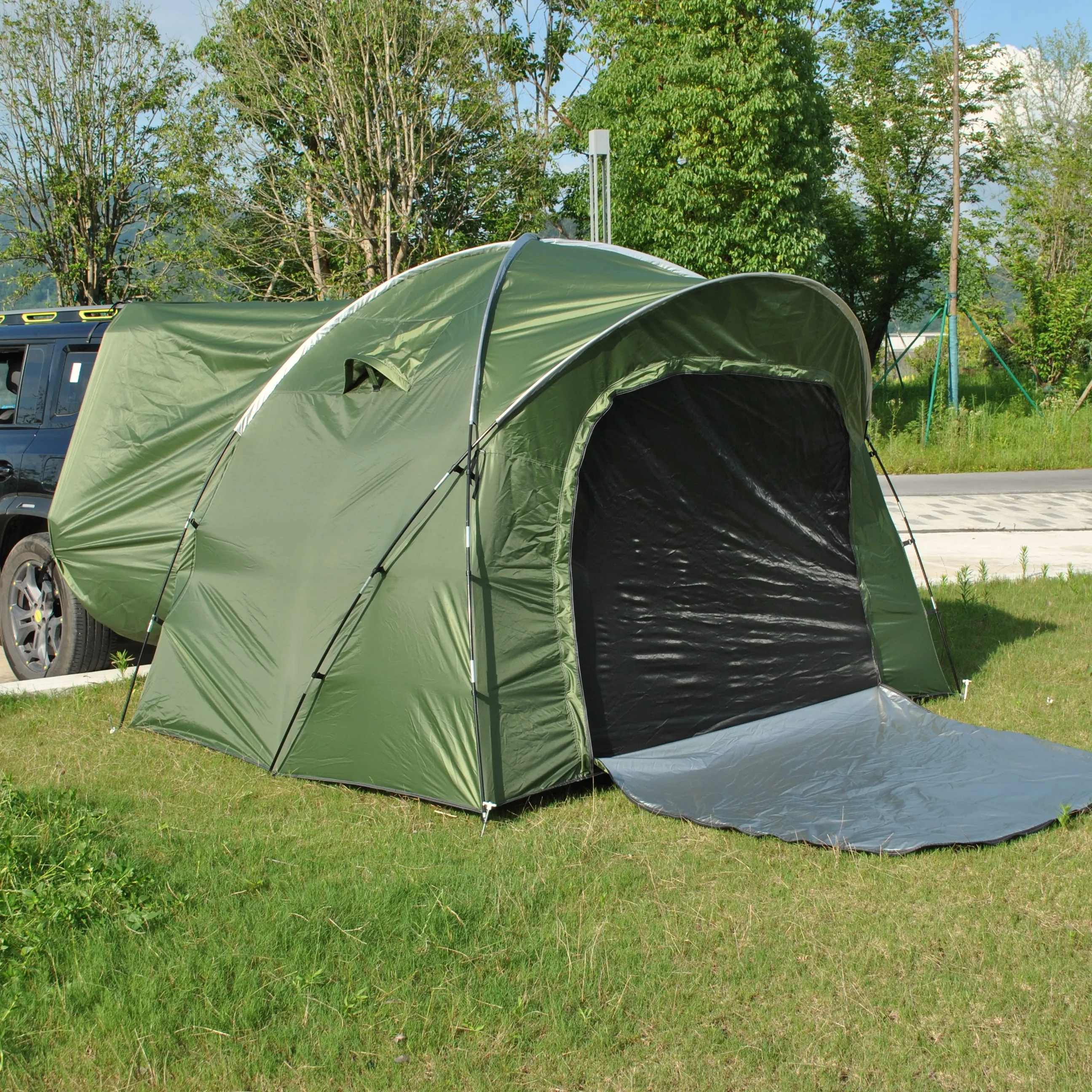 

6 Person SUV Car Tailgate Tent - Double-Layer PU3000mm Waterproof, UPF50+ UV Shield, EV-Compatible for Camping & Outdoor Multi-U