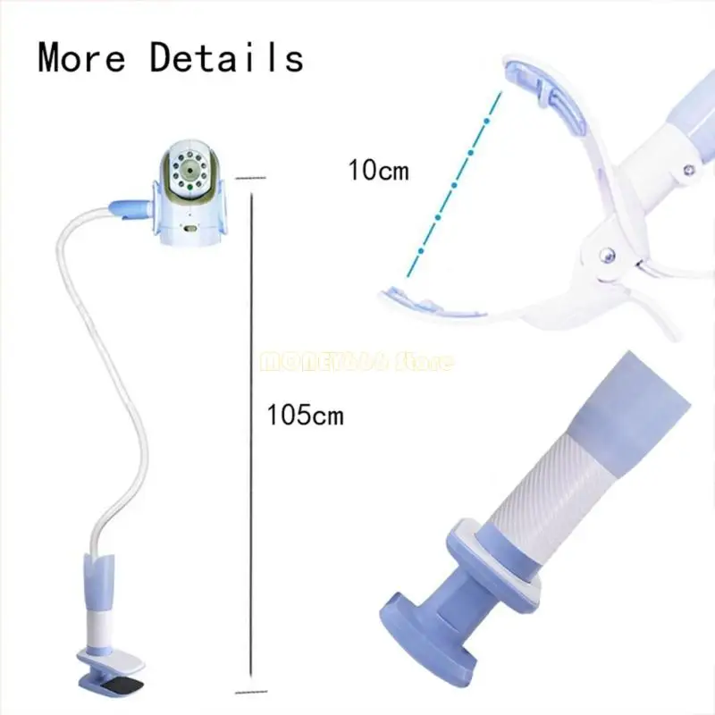 F62C Đa Năng Giữ Màn Hình Bé Linh Hoạt Xoắn Chân Đế Webcam Giá Đứng Cũi Kiêm Giá Đỡ Thanh Có Thể Điều Chỉnh Kẹp Gắn