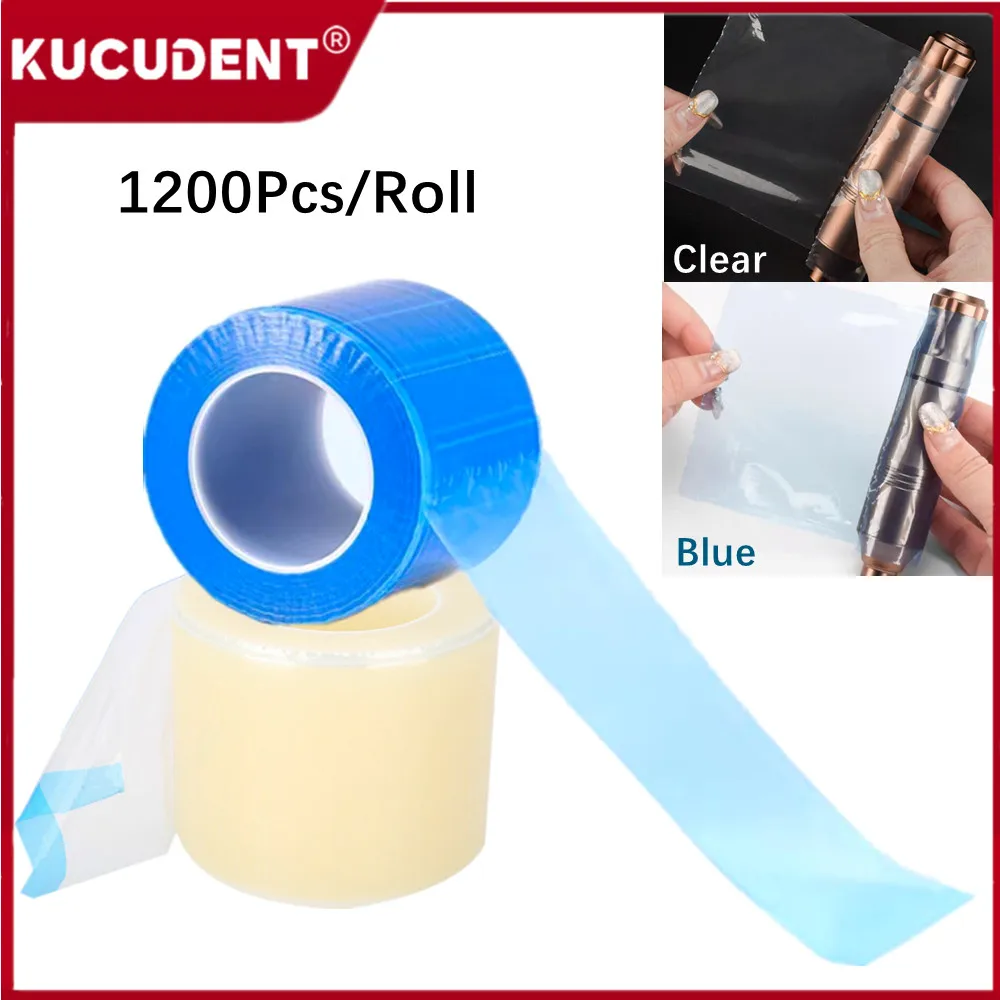 1200Pcs Dental Barrier Film Roll for Tattoo Medical Accessory Machine Protective Waterproof  Anti-fouling Film Tape Adhesive Lab