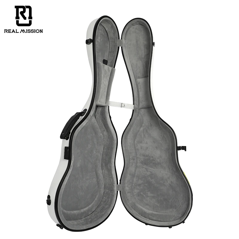 Fluorite Real Mission Fiber Glass Classical Guitar Case Waterproof and Durable Musical Instrument Case Manufacture Guitar Case