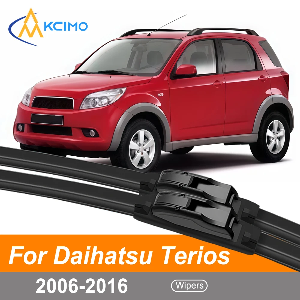 

Front Windshield Wiper Blades Set For Daihatsu Terios J200/F700 2006-2016 Durable Frame Rubber Easy Clip-On Installation