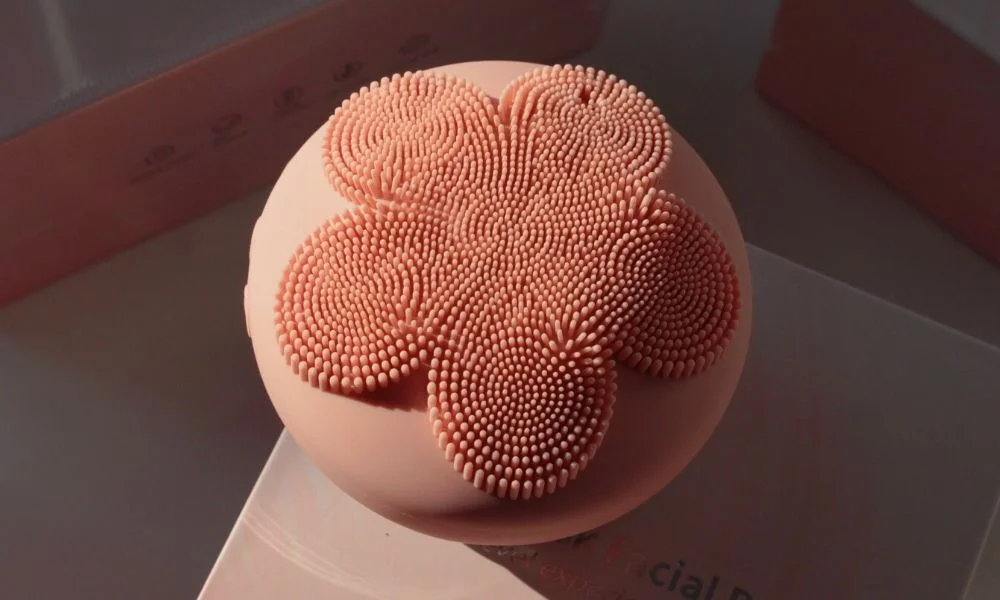 حار بيع العلاج بالضوء الأحمر الكهربائية منظف الوجه فرشاة تنظيف الوجه مدلك أداة العناية الاستخدام المنزلي معدات التجميل #6