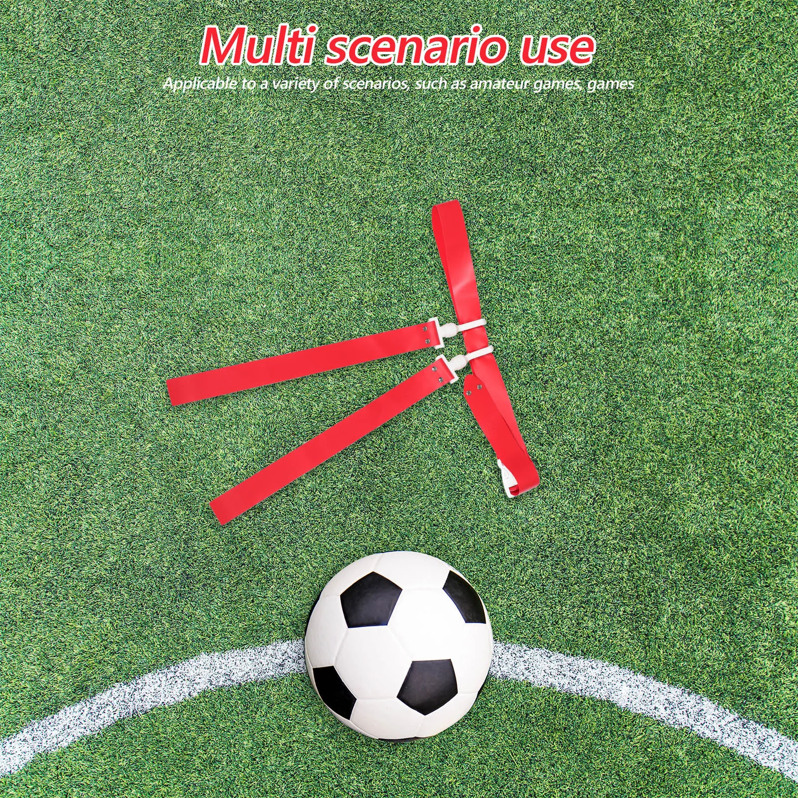 Thickened Adjustable Football Waist Flag Belt Rugby Training Flag Reusable Football Accessories for Teens Students Field Day