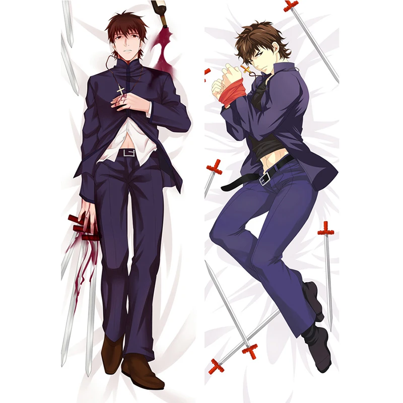 Fate/Stay Night Kotomine Kirei Dakimakura Waifu Pillowcase 2-Side Print Anime Decor Pillow Case Hing Body Cushion Cover