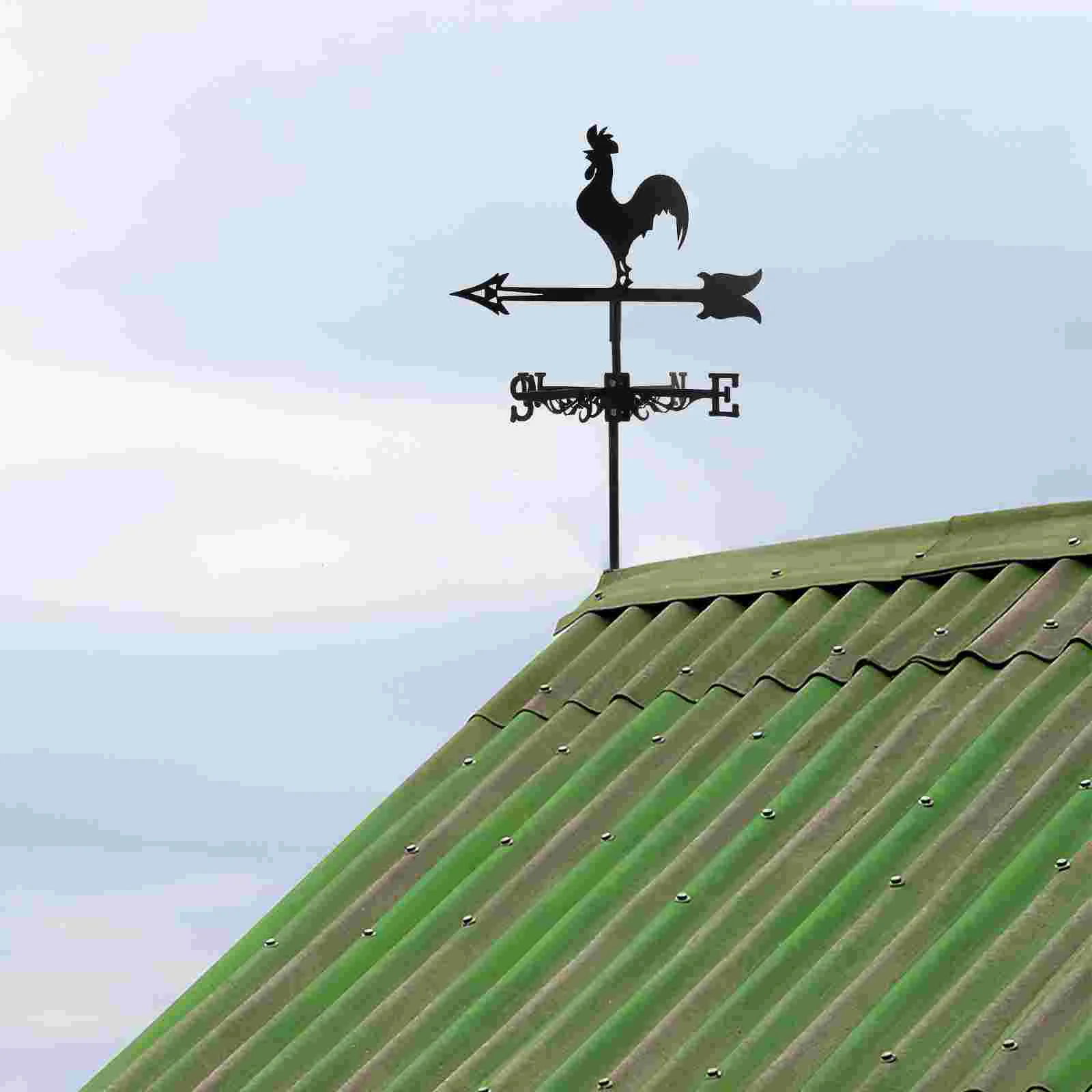 Roof Weather Vane Weathervane Decor Metal Decorative Iron Wind Direction Indicators