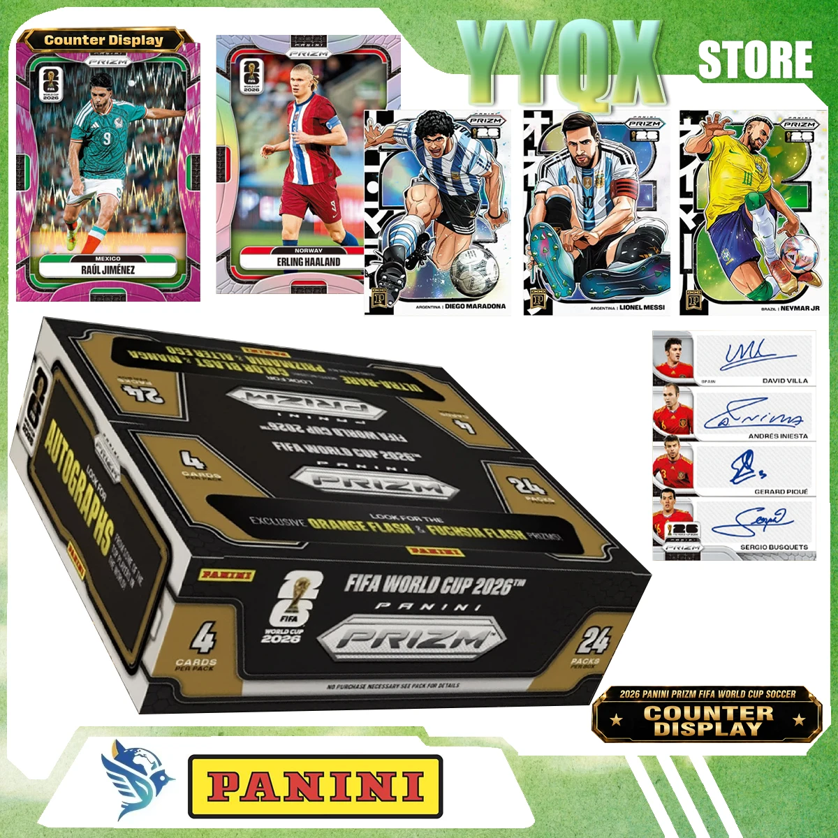 2026 Panini Prizm FIFA World Cup CD NEW Trading Card Football Signature Card Surprise Gift Collection Boy Toy Periphery Rare