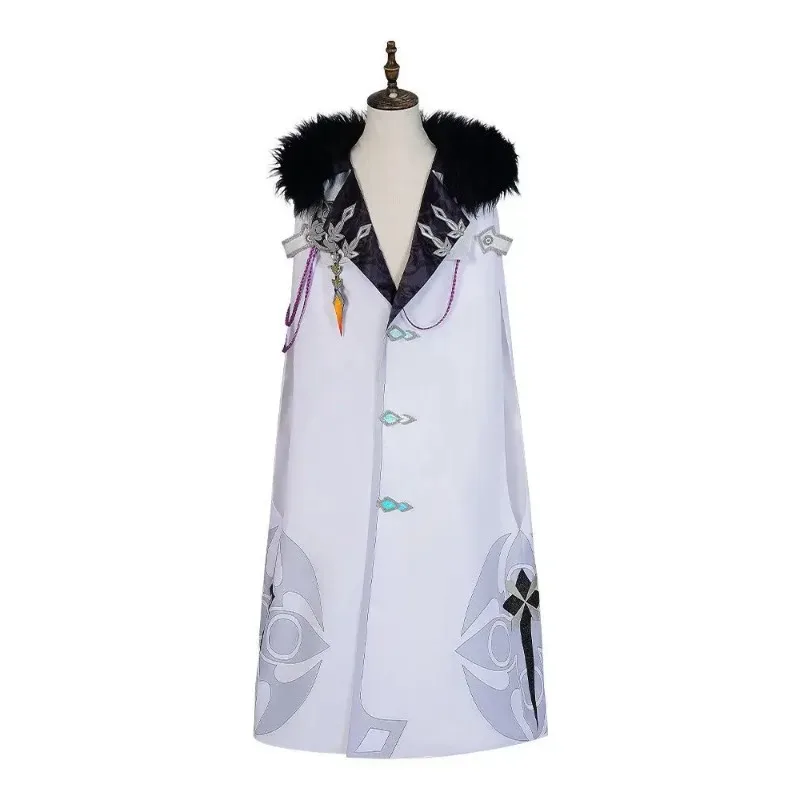 dd12Game Genshin Impact Fatui Косплей Костюм Доктор Арлекино Капитан Тарталья Марионетка Пульцинелла Коломбина Плащ