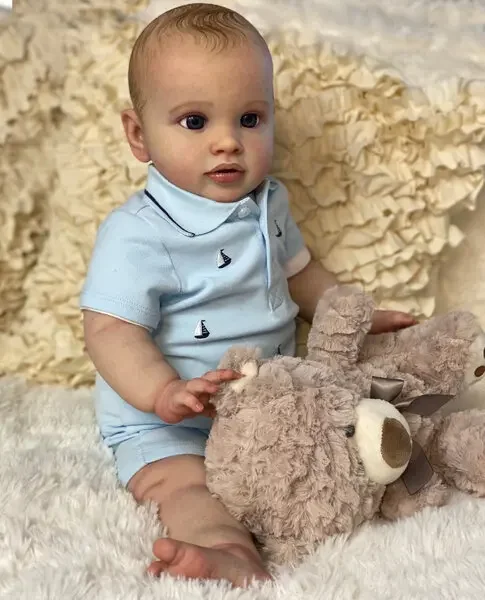 ตุ๊กตาเด็กทารกเกิดใหม่ DLS ขนาด 26 นิ้ว รุ่นพิพพี ผู้ชาย ผมเพ้นท์เสร็จแล้ว