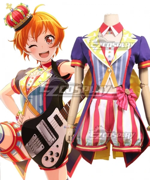 BanG Dream! Hello HappyWorld! 2nd Single Kitazawa Hagumi Girls Party Skirt Suit Halloween Christmas Dress Cosplay Costume E001