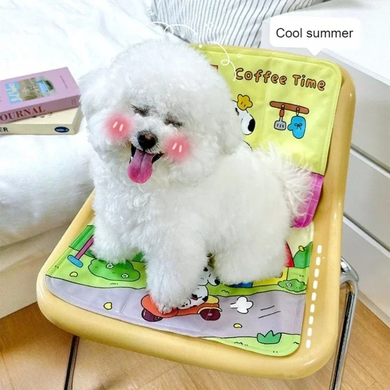 Летняя подушка для льда с героями мультфильмов, охлаждающая и теплоотводящая подушка, милая подушка для автомобильного сиденья, гелевый охлаждающий коврик, диван для домашних животных, ледяная подушка, кровать для домашних животных