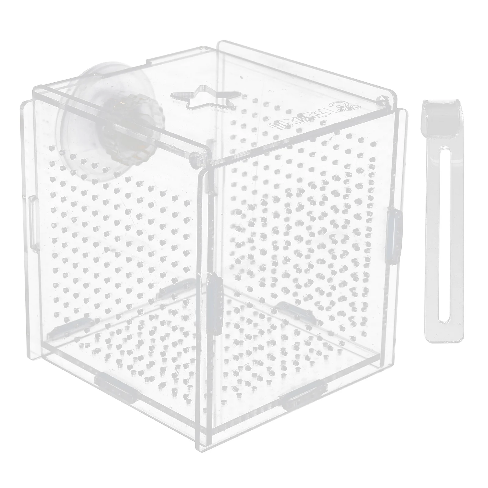 

Aquarium Isolate Box Acrylic Storage Easy Clean Stable High Performance Fish Tank Hatching Incubator Transparent Cover