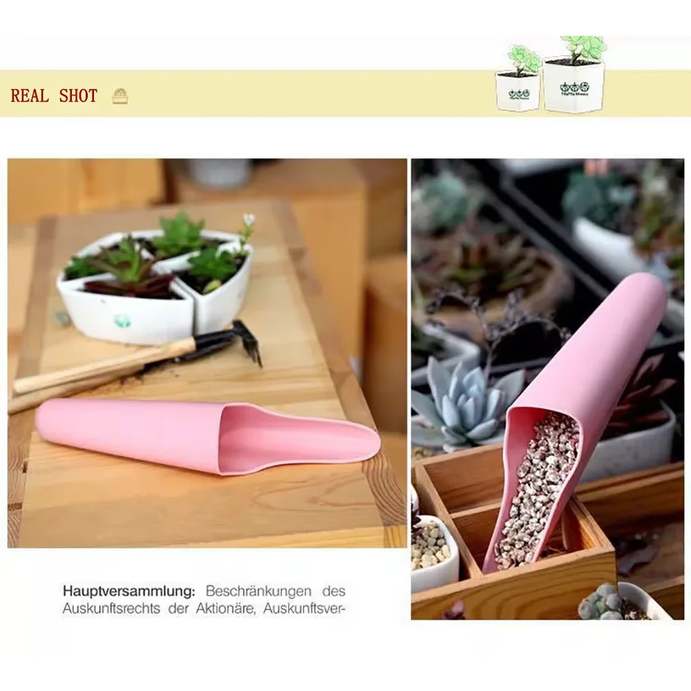 Ferramentas de jardinagem pá de solo colher de cultivo suculento balde utilitário plantador de plantas de plástico