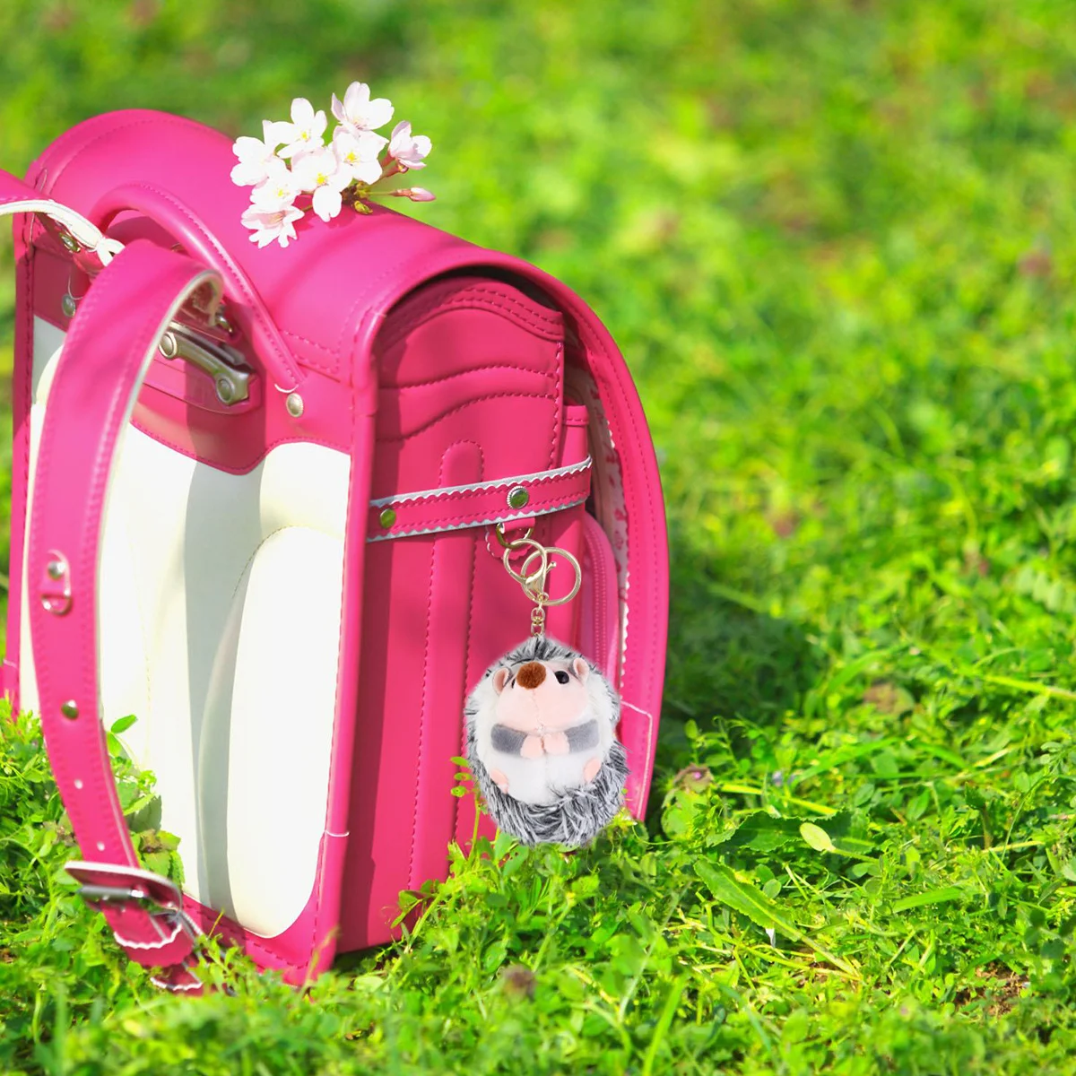 Porte-clés hérisson en matériau de qualité supérieure, 1 pièce, pour clés, sac à la mode, ornement suspendu, idéal pour offrir un usage quotidien