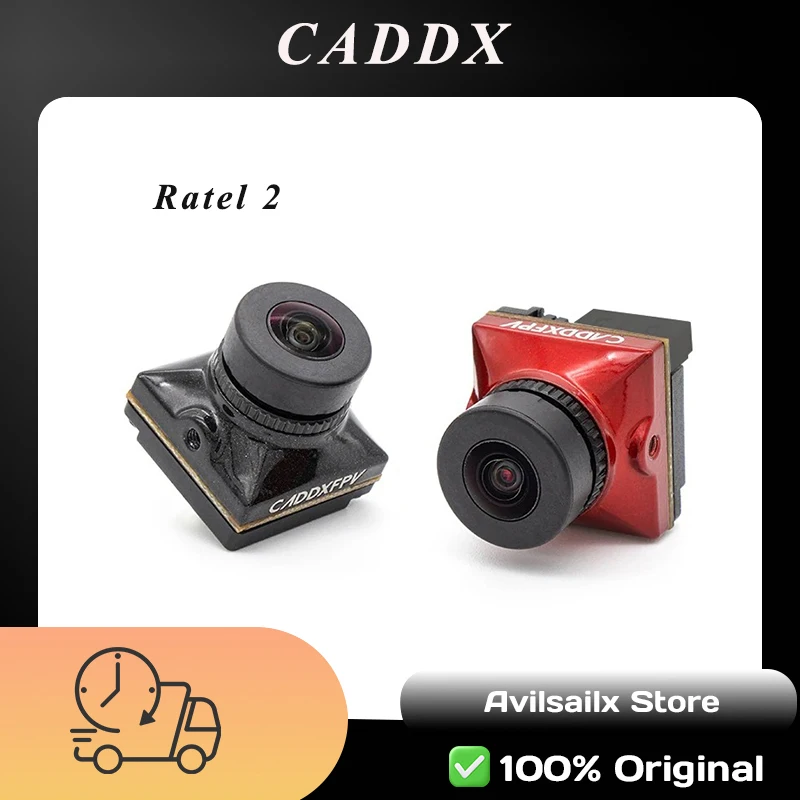 

Caddx Ratel 2 V2 Micro FPV Camera, 2.1mm Lens 16:9/4:3 Switchable NTSC/PAL for RC Drone Quadcopter