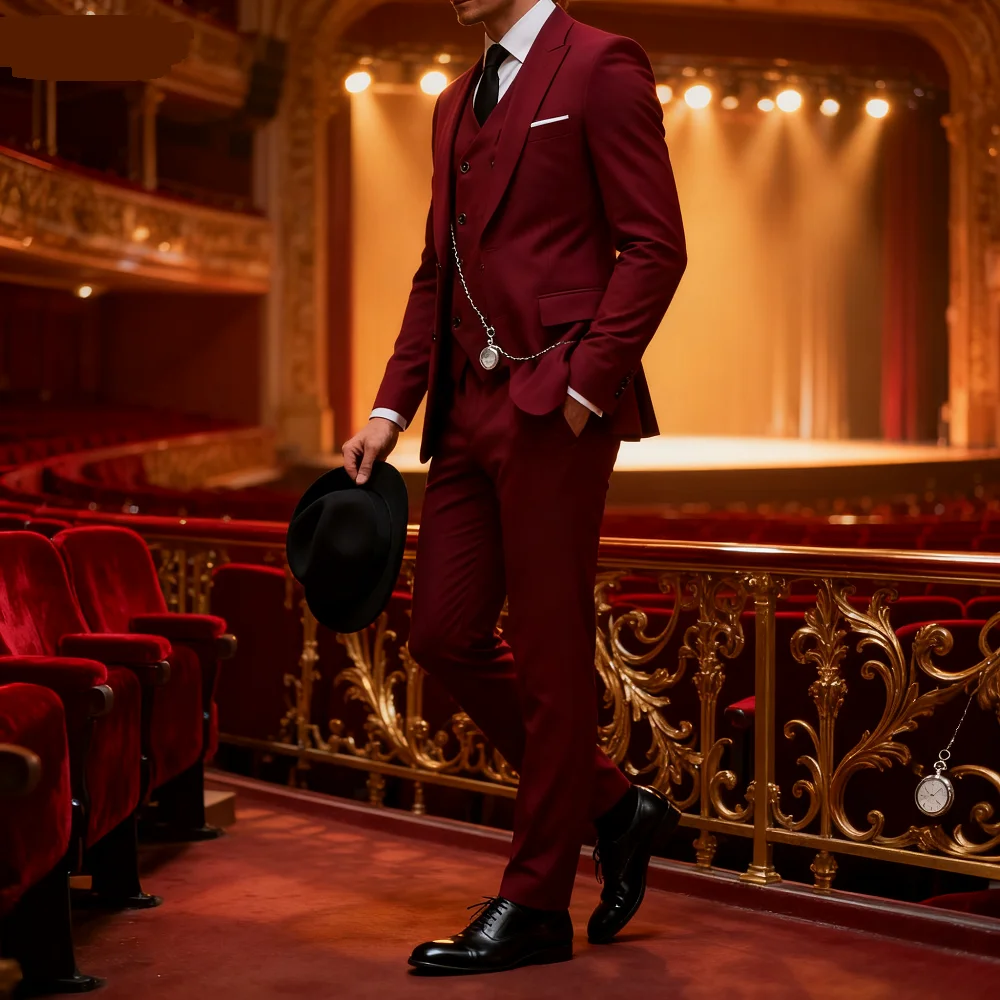 솔리드 컬러 남성 비즈니스 턱시도 슬림핏 웨딩 신랑 들러리 패션 라펠 피크 턱시도 댄스 파티용