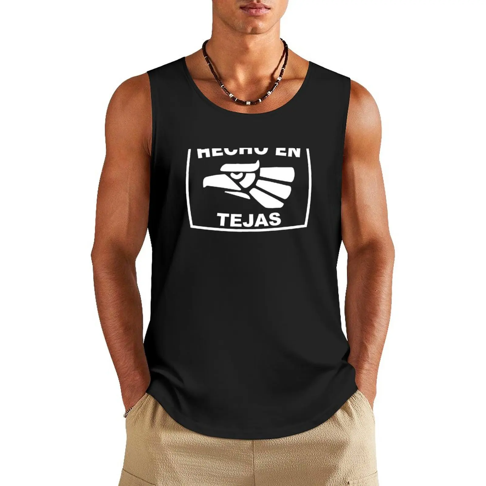 Hecho en Tejas Tank Top fashion 2024 man anime gym