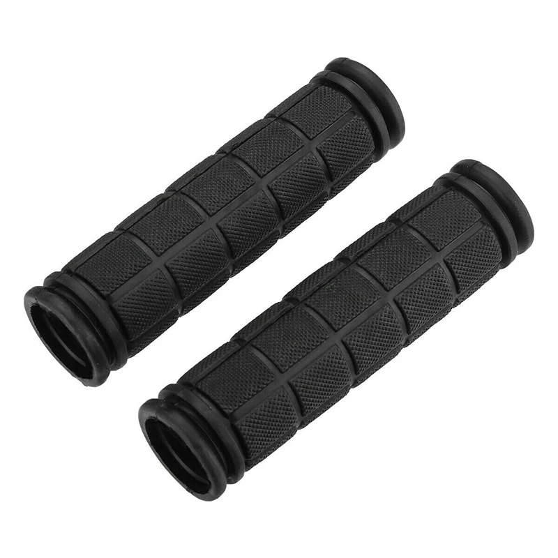 1Pair Feel Comfortable, Flexible, Non-color Fading Bicycle Mountain Bike Cycling Handlebar Anti-Slip Soft Rubber Hand Grips