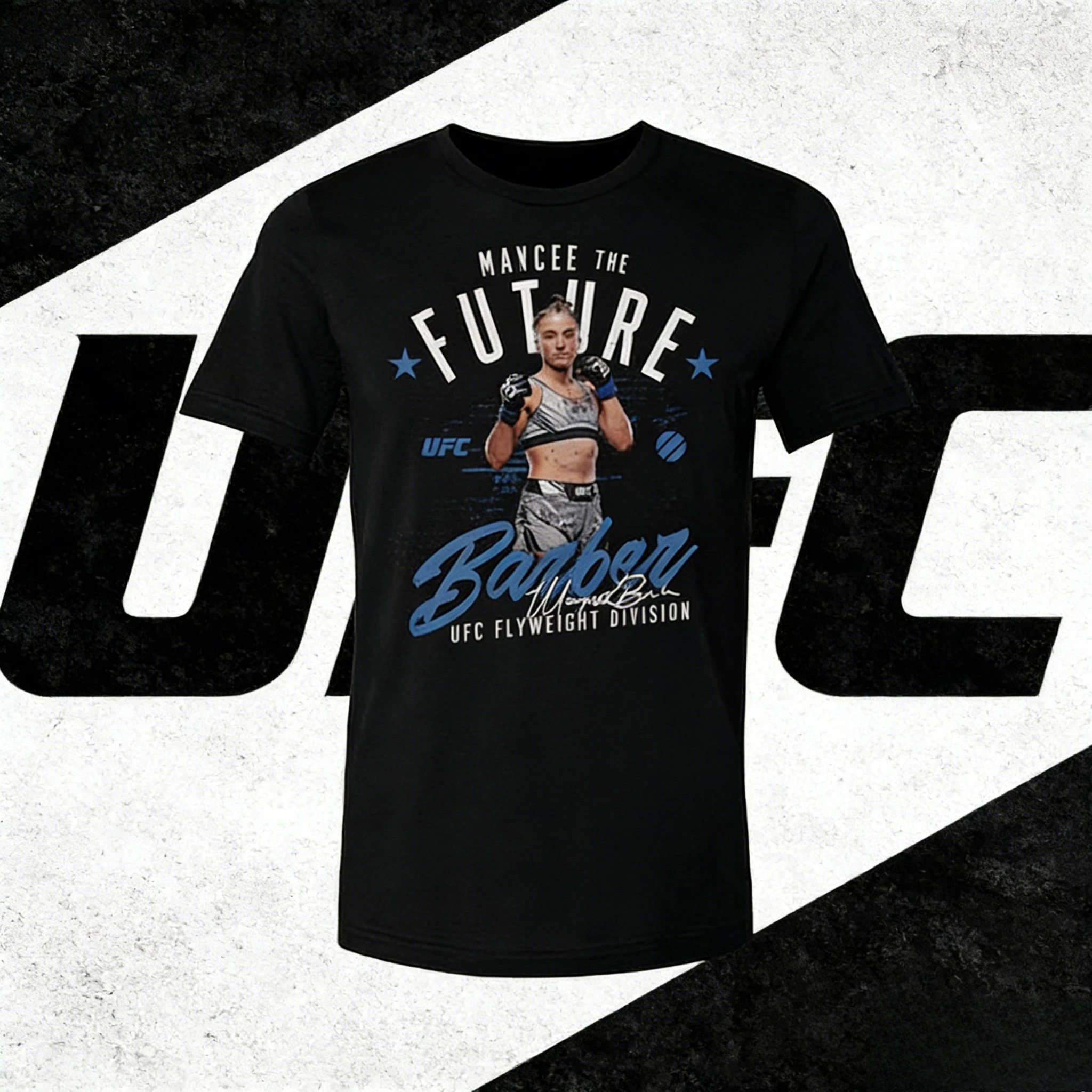 

UFC Player Mancie Barber (nicknamed "The Future") Themed 2026 Summer Pure Cotton 100% T-shirt Suitable for Both Men and Women