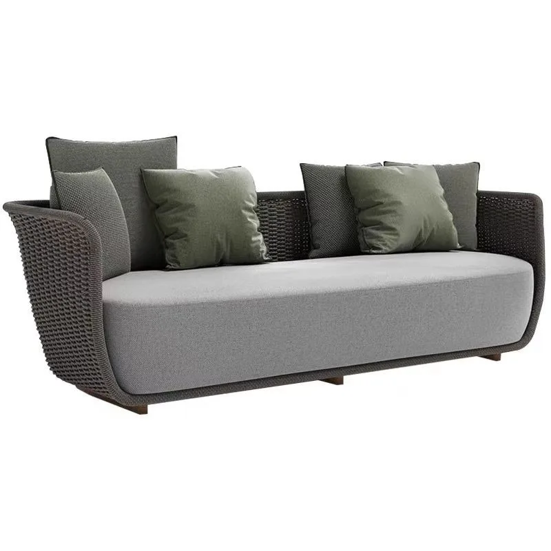 Outdoor sofa combination, rattan chair hotel outdoor rattan furniture c