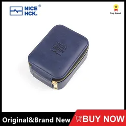 NICEHCK Net Pocket Portable PU Case Large Capacity Zipper Earbud Storage Box Cable Organizer Earphone Accessories for F1 MK4