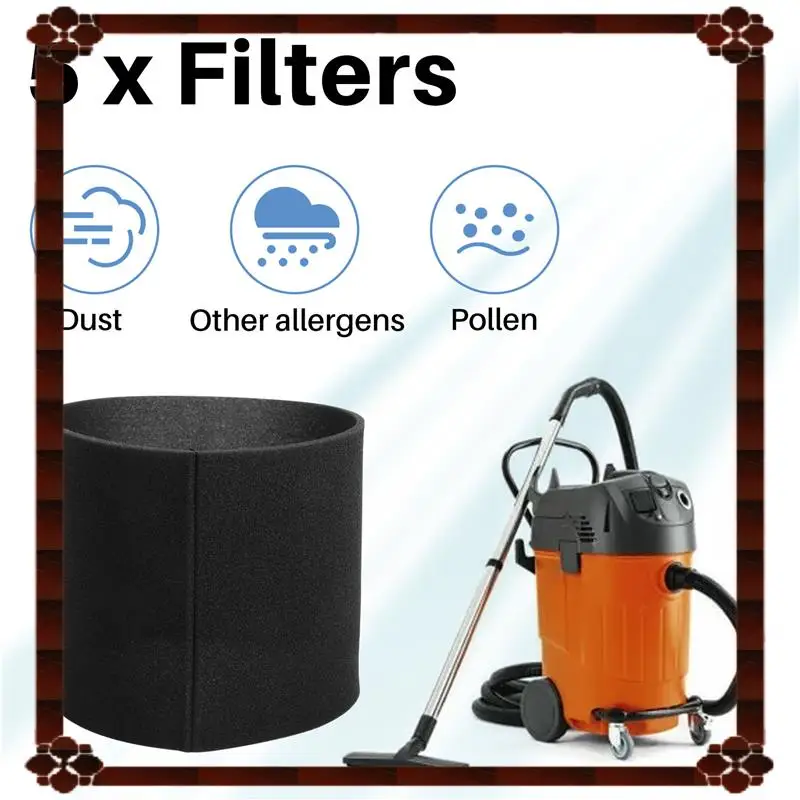 24-часовая доставка, 5 упаковок набора пенопласта 90585 VF2001, пенопластовый фильтр, подходит для большинства пылесосов Shop-Vac, Vacmaster и Genie Shop