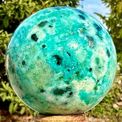 Natural Amazonite Ball Quartz Crystal Sphere Reiki Healing