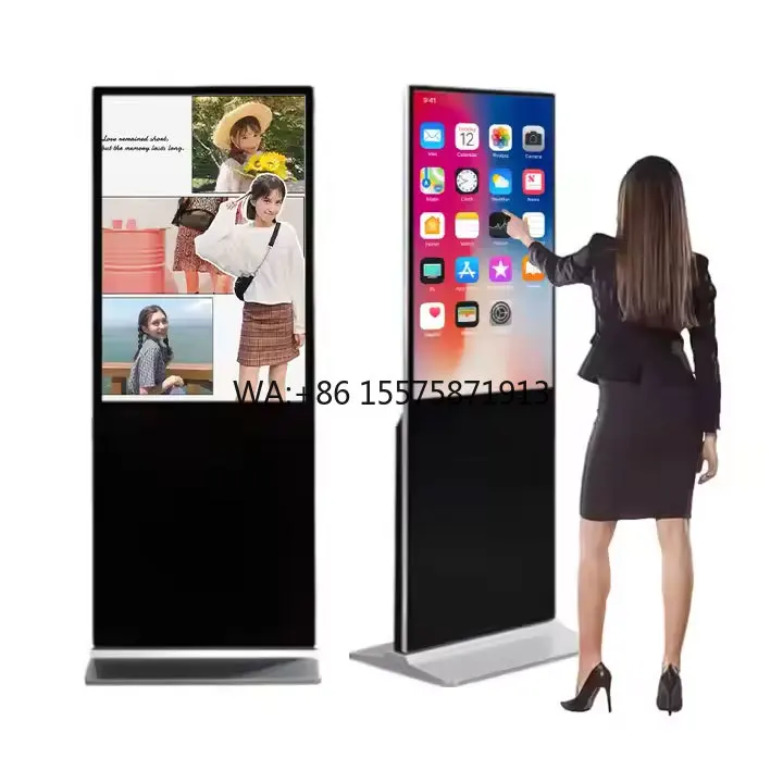 

43 50 55 Inch Android Advertising Display Touch Screen Kiosk Floor Stand Digital Signage and Totem Displays
