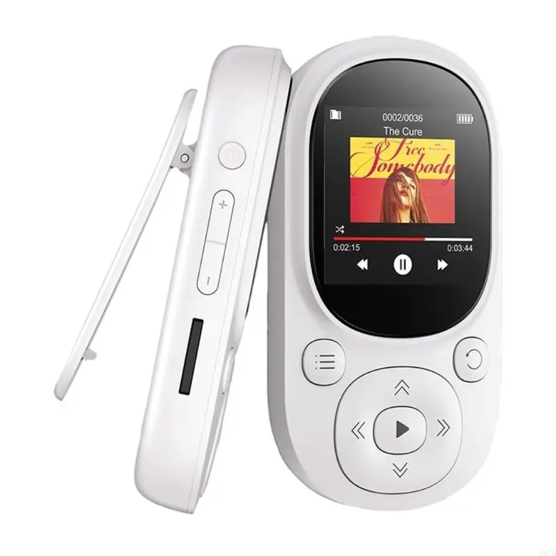 

R9UB Clip MP3 Player BLE5.3 Lossless Sound FM Radio Voice Recorder Supports 128GB