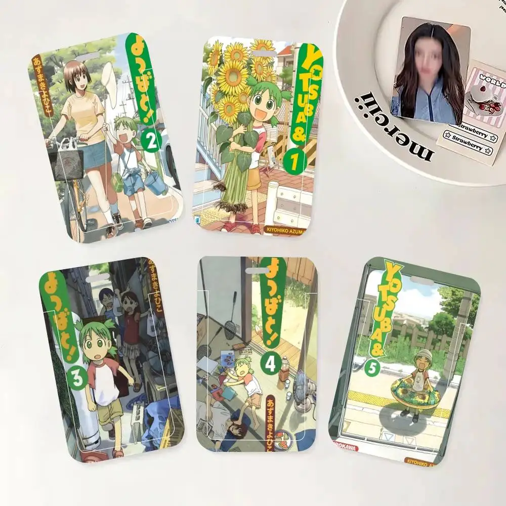 

Держатель для ID-карты Yotsubato в стиле аниме, шейный ремешок, подвеска, держатель для бейджа, брелок, чехол для рабочего пропуска, подарок