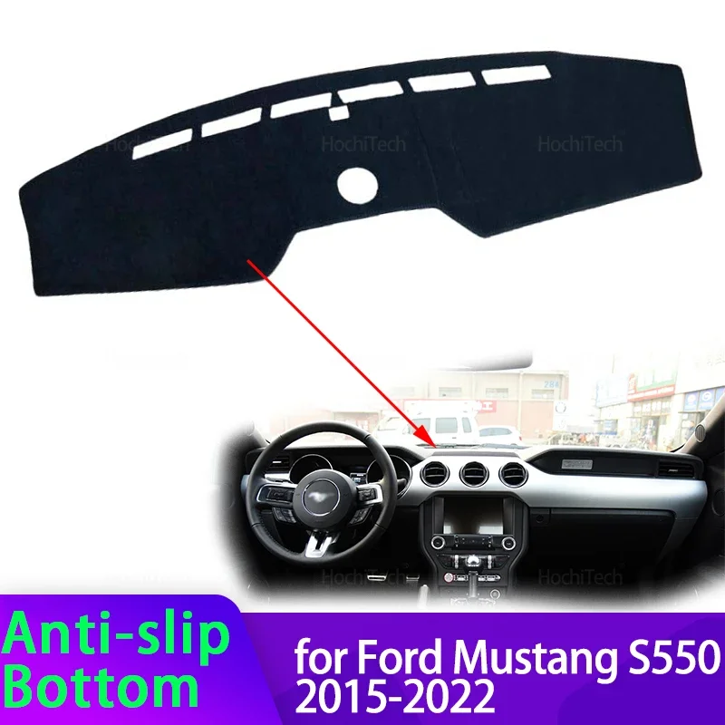 

Для Ford Mustang S550 2015 2016 2017 2018 2019-2022 крышка приборной панели коврик для приборной панели ковер коврик накидка накидка одеяло аксессуары