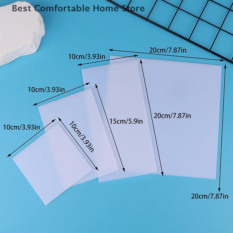 1PC LED Light Translucent Blanks Plate, Acrylic Diffuser Sheet Thickness Plastic