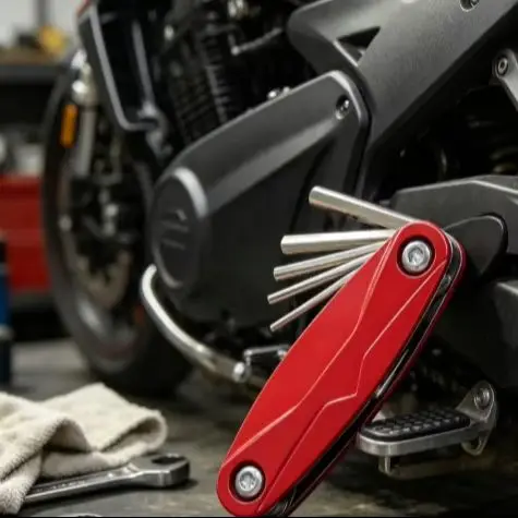 For Honda CB650R CBR650R CB1100 CB1300 CB1000R Motorcycle Foldable Repair Tool Kit, Multi Hex Screwdriver Wrench Set