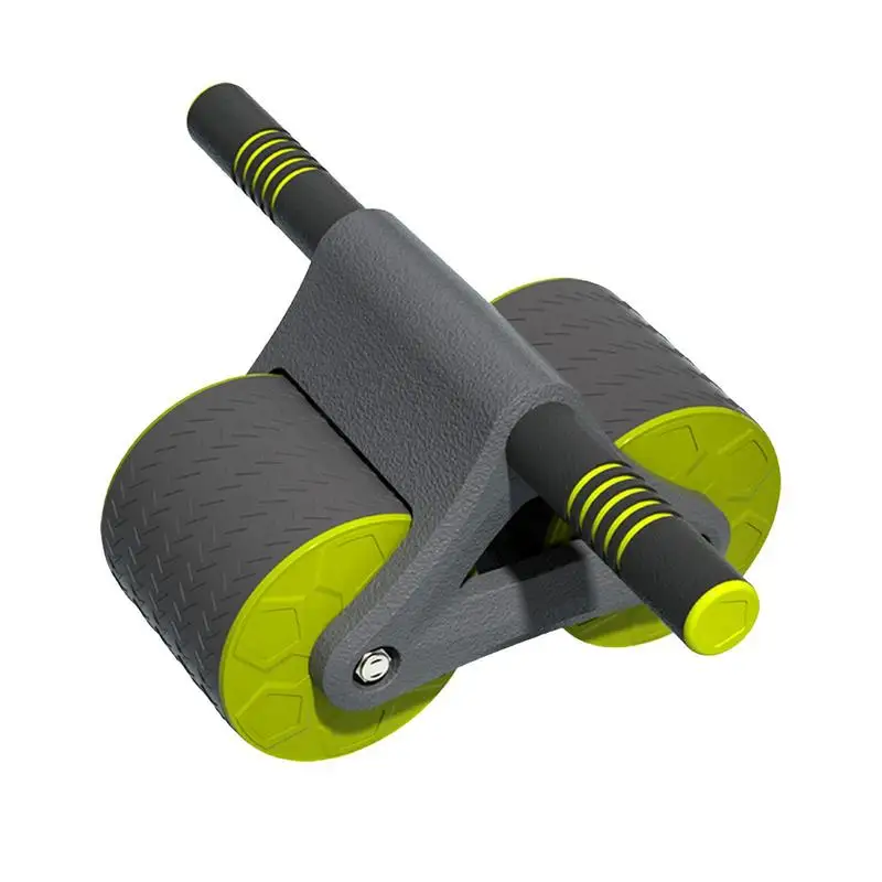 Double Round Wheels Roller Domestic Abdominal Exerciser Wheel Gym Equipment For Core Workouts Automatic Rebound Abdominal Wheel