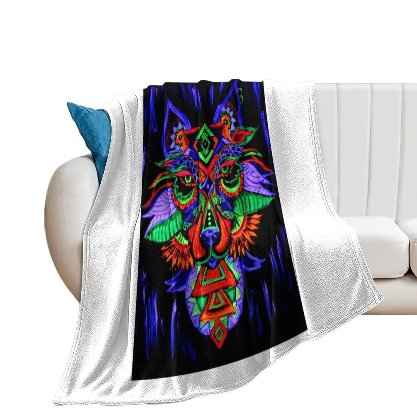 

Goa Wolf Throw Blanket Beautifuls Beach Sofa Blankets